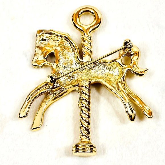 Vintage Carousel Horse Brooch/Pin by AJC - Picture 6 of 6